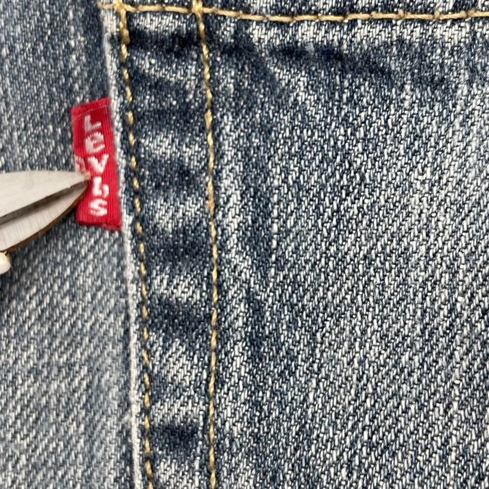 Levis 569 Shorts Mens 36 Blue Denim Loose Straight Fit Jorts Baggy Y2K 90s